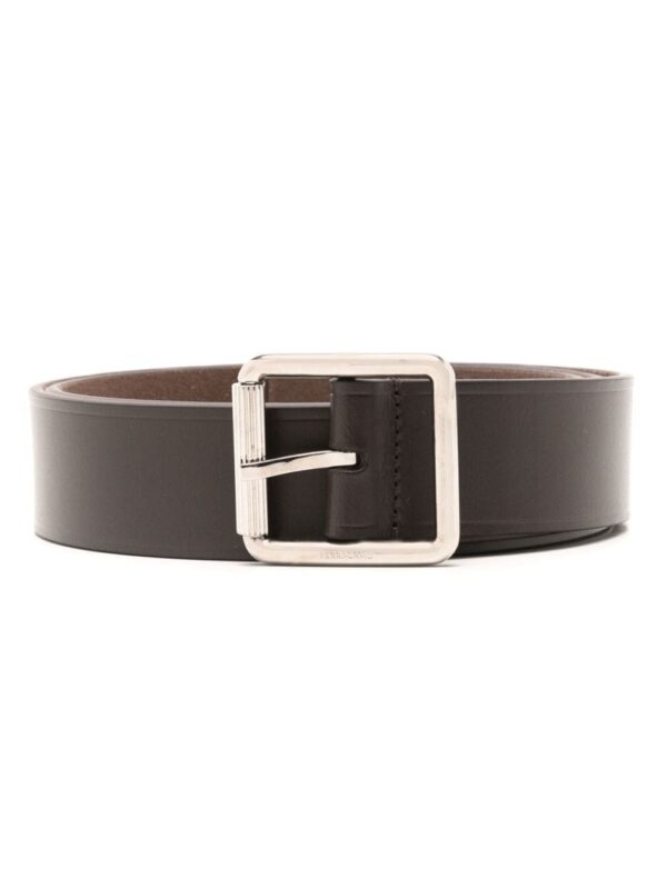 Louis Vuitton logo-stamp leather belt
