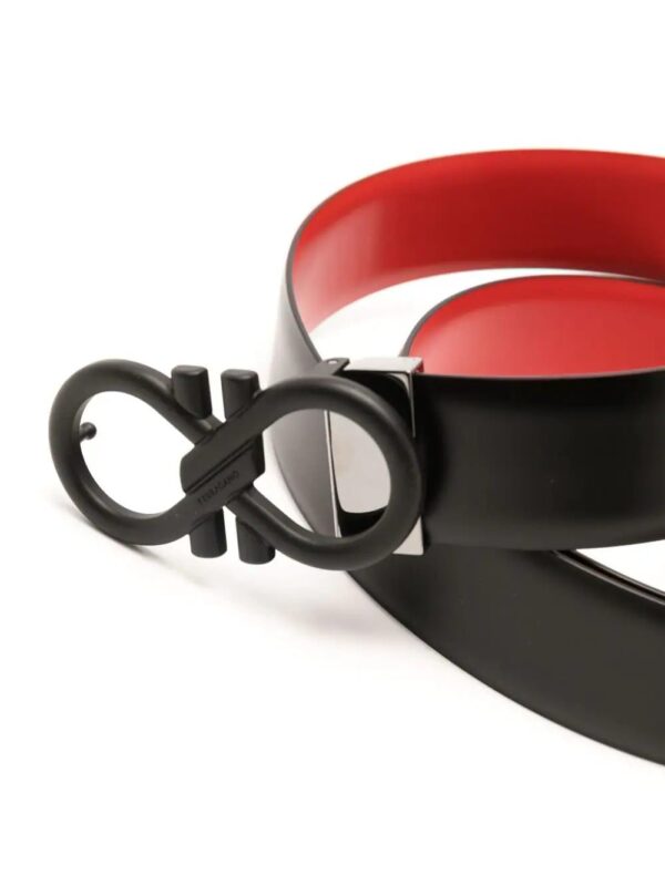 Ferragamo  Gancini-plaque leather belt - Image 2