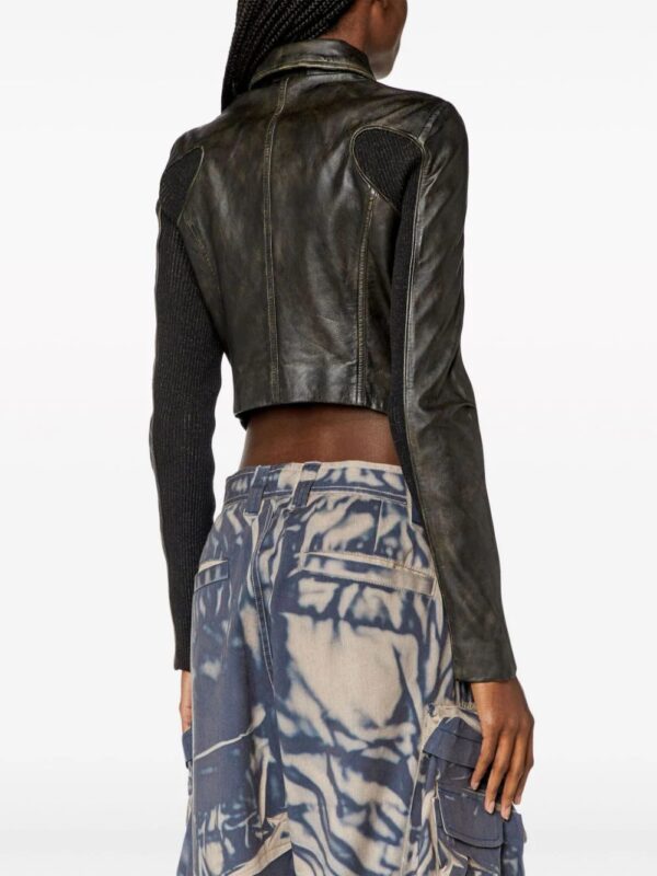 Diesel  L-Totem leather jacket - Image 4
