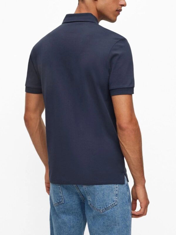 HUGO  logo-patch cotton piqué polo shirt - Image 4
