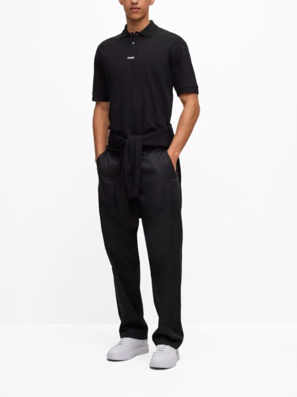 HUGO  logo-print cotton polo shirt - Image 2