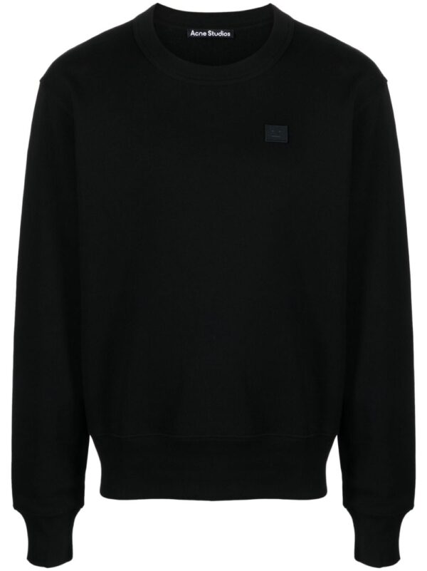 Acne Studios logo-appliqué jersey sweatshirt