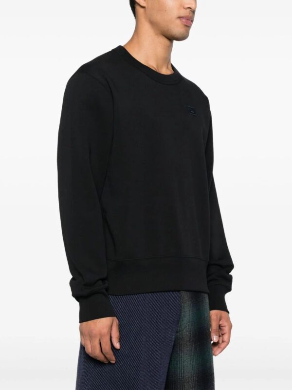 Acne Studios  logo-appliqué jersey sweatshirt - Image 4