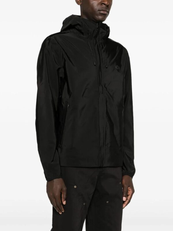 Lacoste  logo-patch waterproof hooded jacket - Image 3