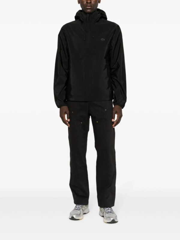 Lacoste  logo-patch waterproof hooded jacket - Image 2