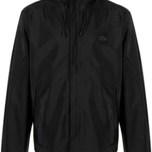 Lacoste  logo-patch waterproof hooded jacket