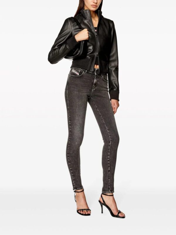 Diesel  L-Hung logo-embossed leather jacket - Image 2