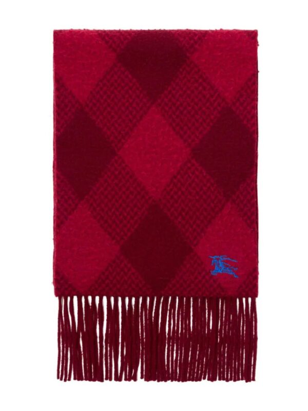 Burberry  argyle check-pattern wool scarf - Image 2