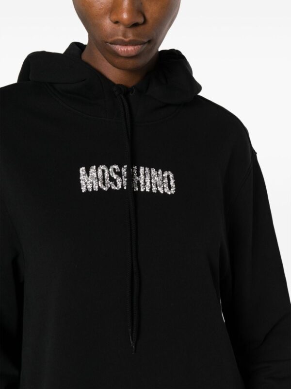 Moschino logo-embellished hoodie dress - Image 5