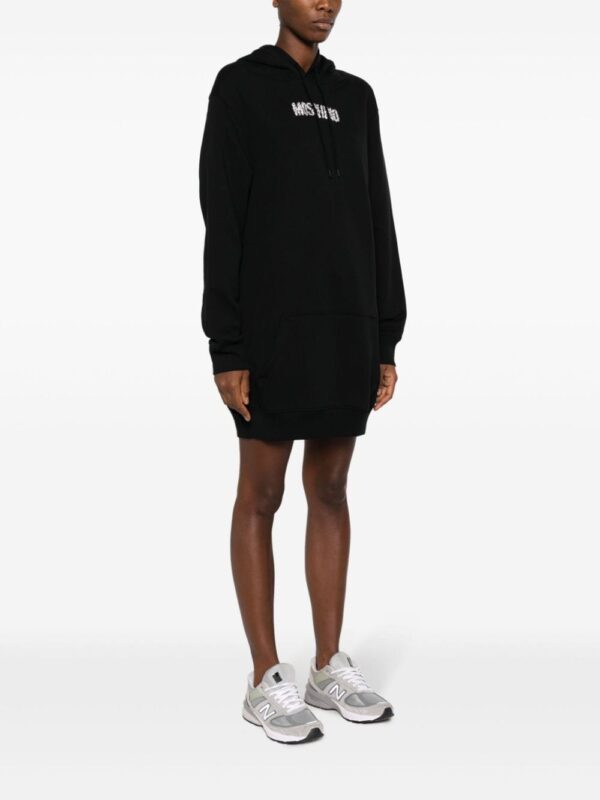 Moschino logo-embellished hoodie dress - Image 3