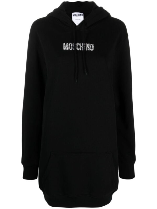 Moschino logo-embellished hoodie dress