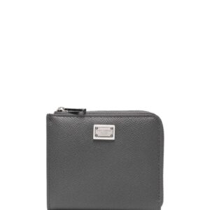 Dolce & Gabbana logo-plaque grained cardholder