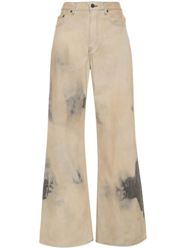 Acne Studios  bleached-effect wide-leg jeans