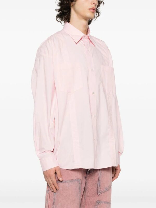 Acne Studios  tape-detail classic-collar shirt - Image 3
