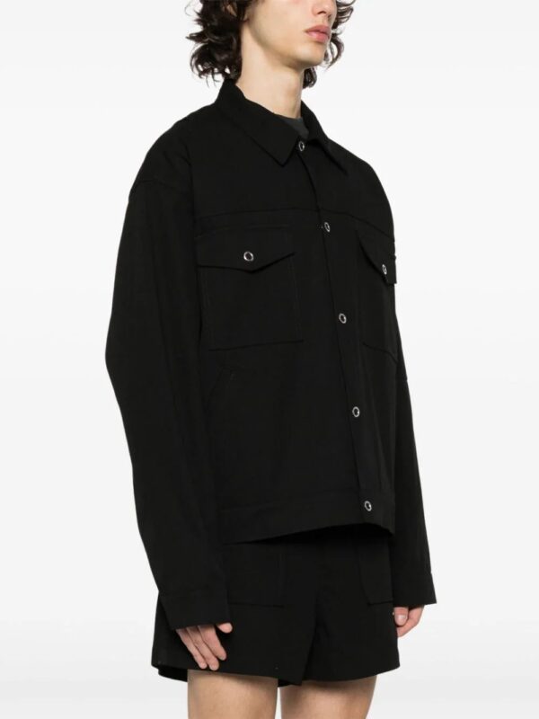 Acne Studios  classic-collar shirt jacket - Image 3
