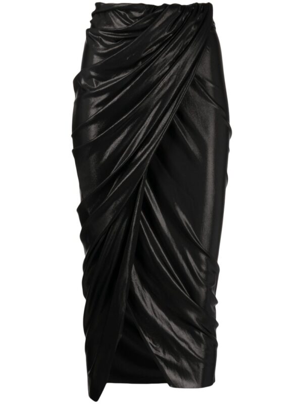 Rick Owens Lilies  high-waisted draped skirt
