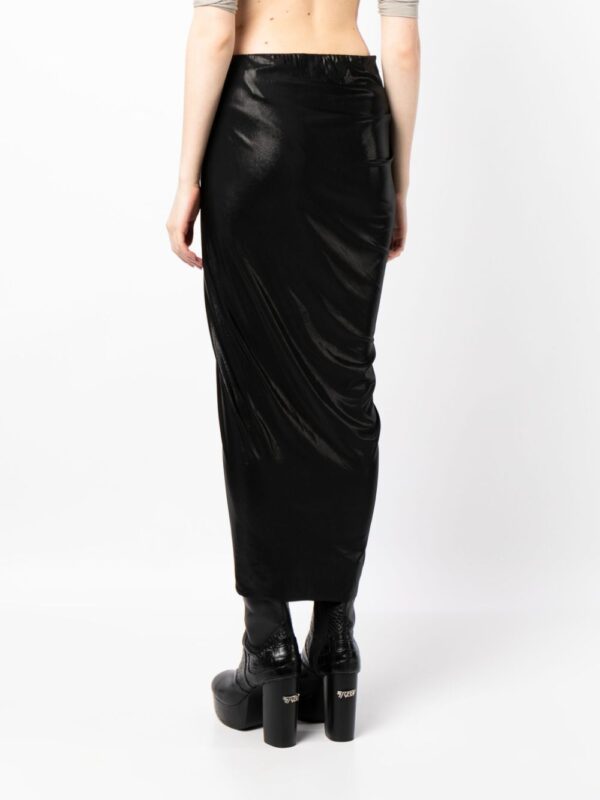 Rick Owens Lilies  high-waisted draped skirt - Image 4