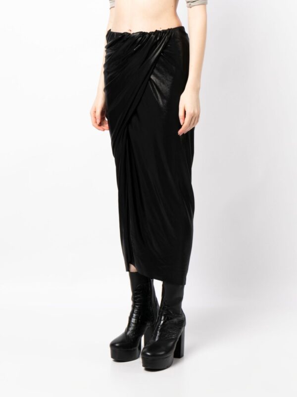 Rick Owens Lilies  high-waisted draped skirt - Image 3