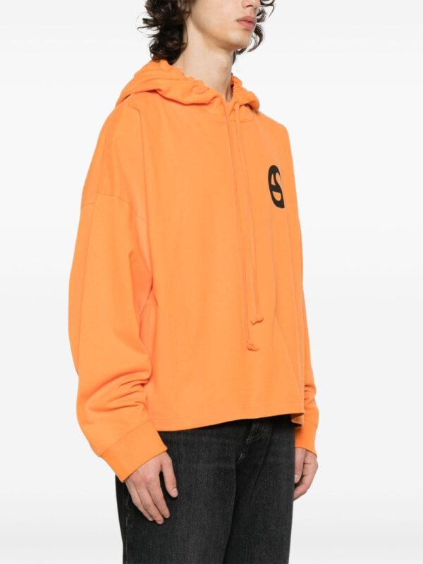 Acne Studios graphic-print cotton hoodie - Image 5