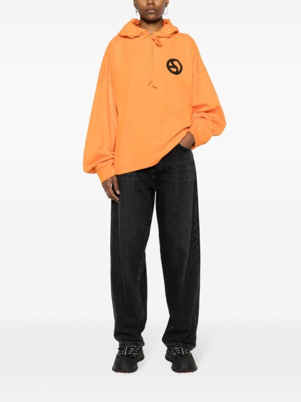 Acne Studios graphic-print cotton hoodie - Image 3