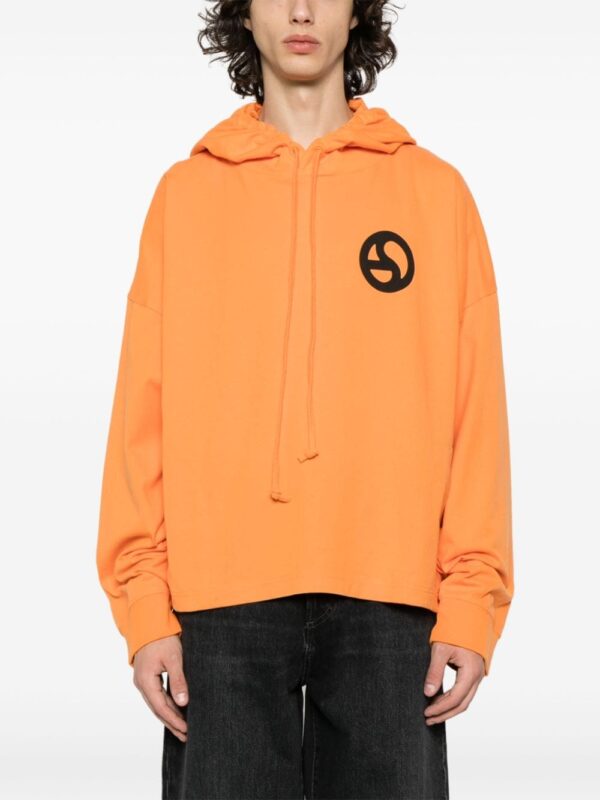 Acne Studios graphic-print cotton hoodie - Image 4