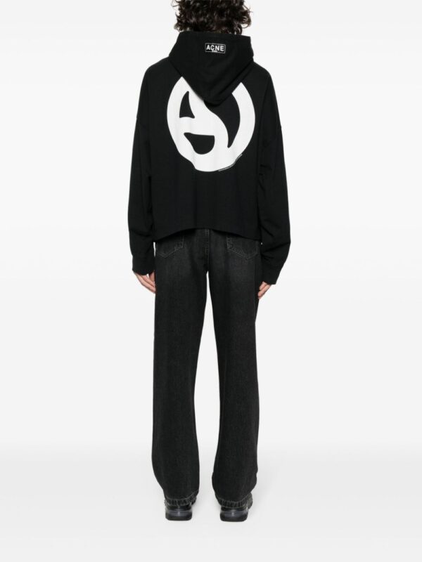 Acne Studios graphic-print cotton hoodie - Image 2