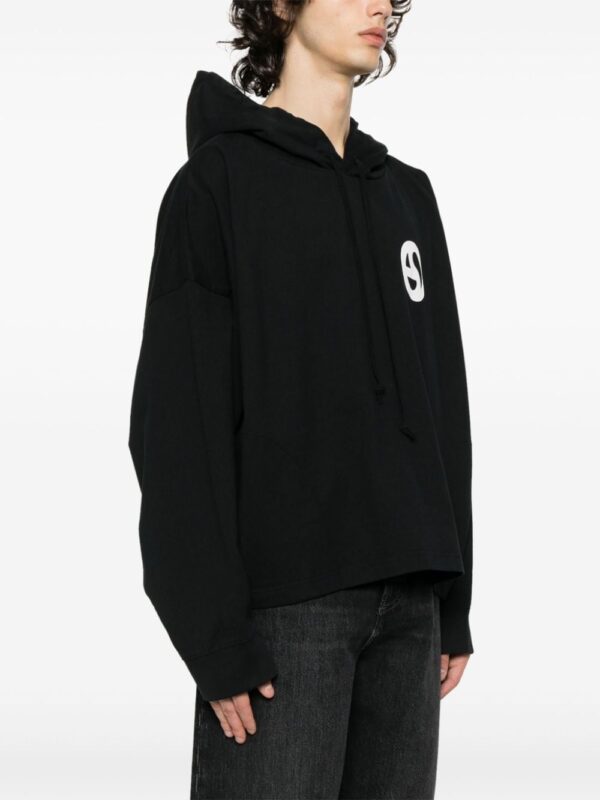 Acne Studios graphic-print cotton hoodie - Image 5