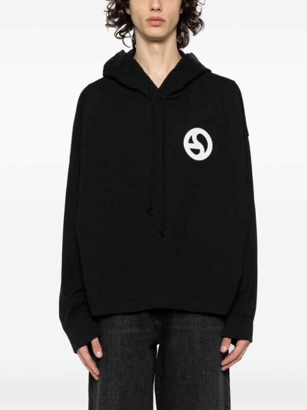 Acne Studios graphic-print cotton hoodie - Image 4