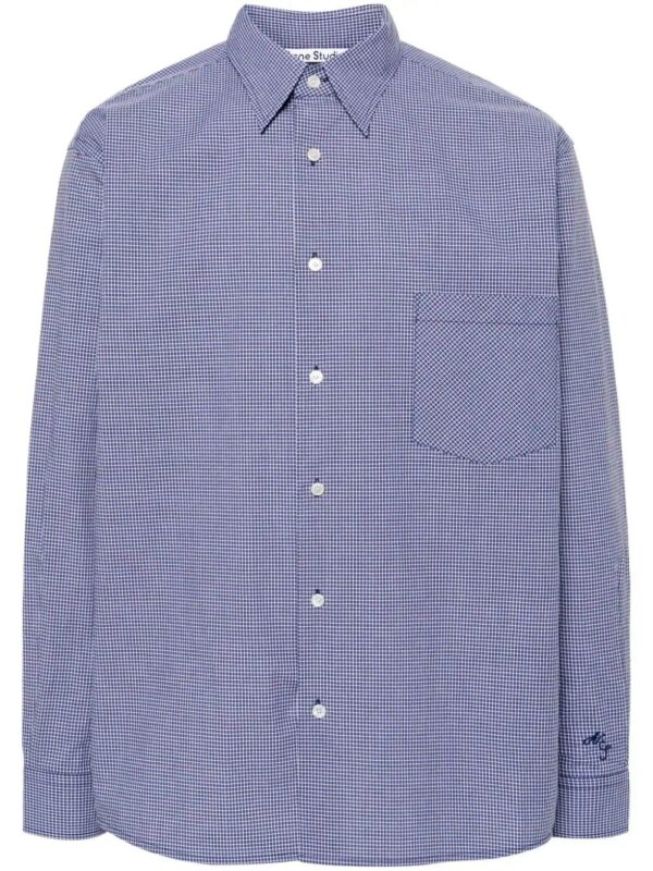 Acne Studios  gingham button-down shirt