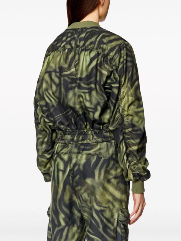 Diesel  G-Khlow zebra-print bomber jacket - Image 4