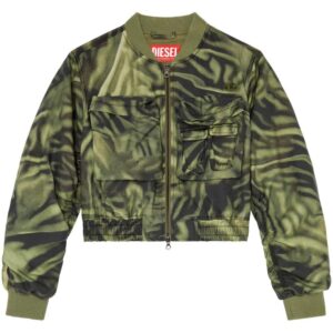 Diesel  G-Khlow zebra-print bomber jacket