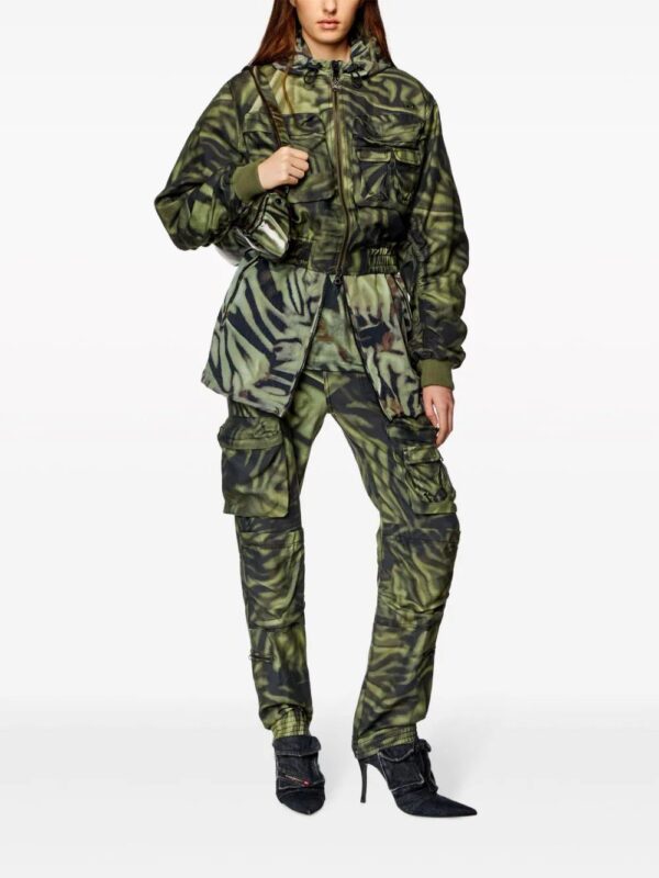 Diesel  G-Khlow zebra-print bomber jacket - Image 2