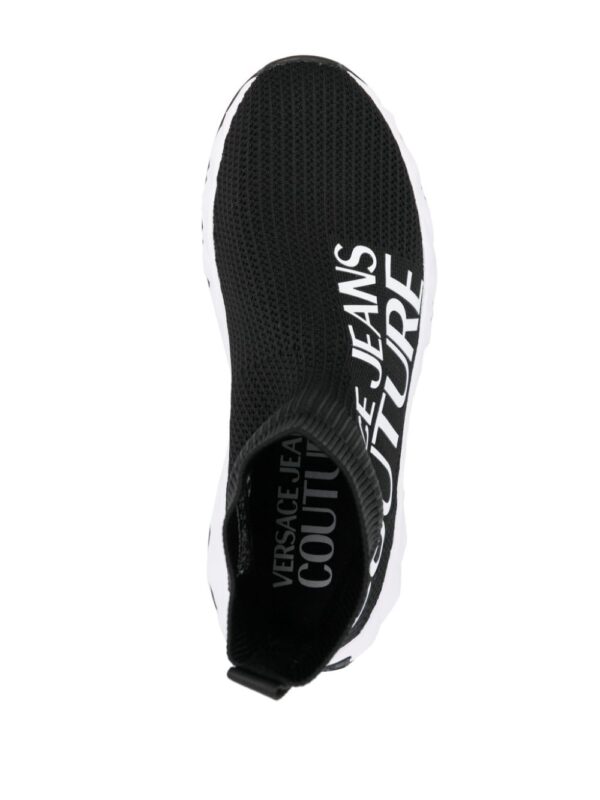 Versace Jeans Couture logo-print sock sneakers - Image 4