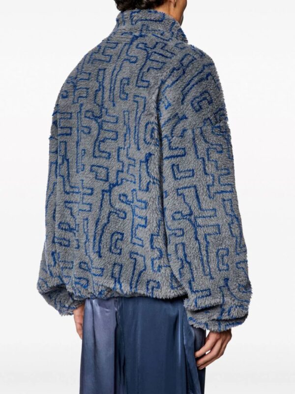 Diesel  S-Luck fleece bomber jacket - Image 4