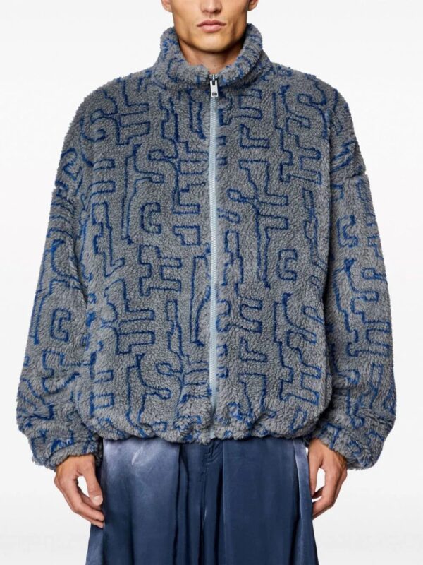 Diesel  S-Luck fleece bomber jacket - Image 3