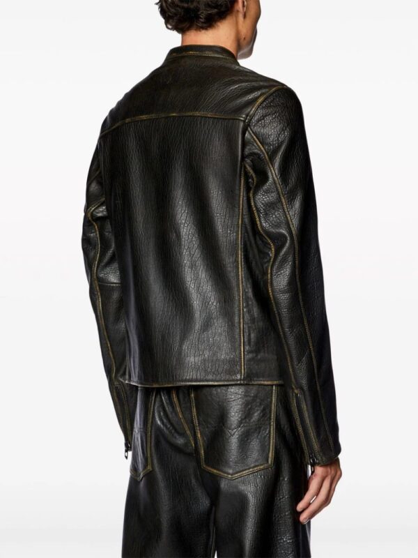 Diesel  L-Cobbe leather jacket - Image 4