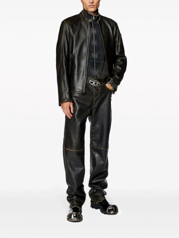 Diesel  L-Cobbe leather jacket - Image 2