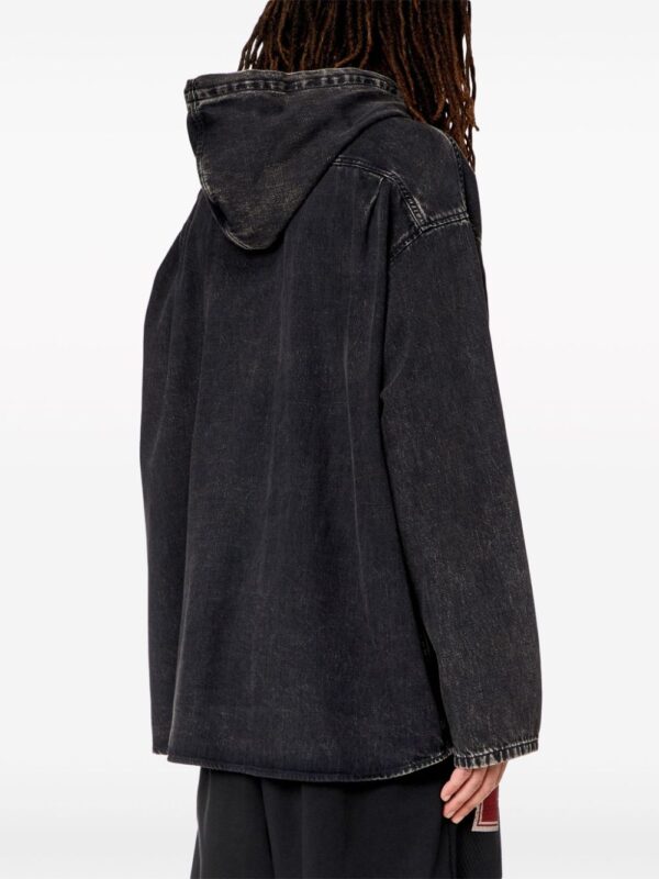 Diesel  D-Dewny-Hood denim shirt jacket - Image 4