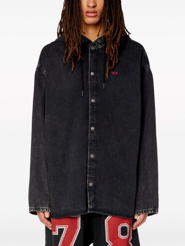 Diesel  D-Dewny-Hood denim shirt jacket - Image 3