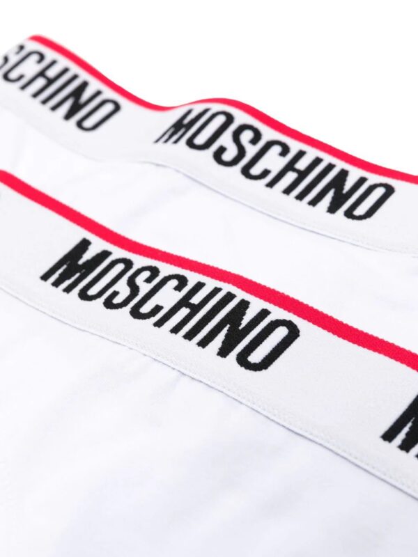 Moschino  logo-waistband cotton-blend bikini briefs (pack of two) - Image 4