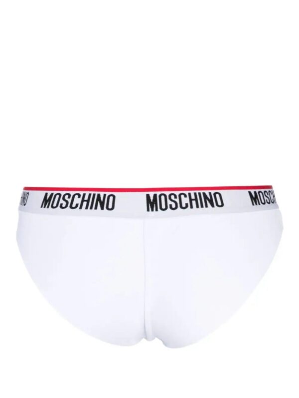 Moschino  logo-waistband cotton-blend bikini briefs (pack of two) - Image 3