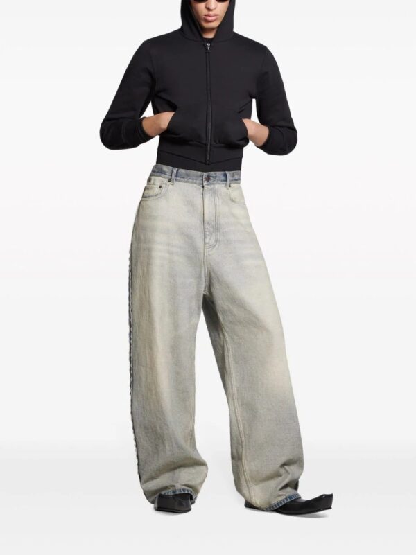 Balenciaga  Baggy wide-leg jeans - Image 3
