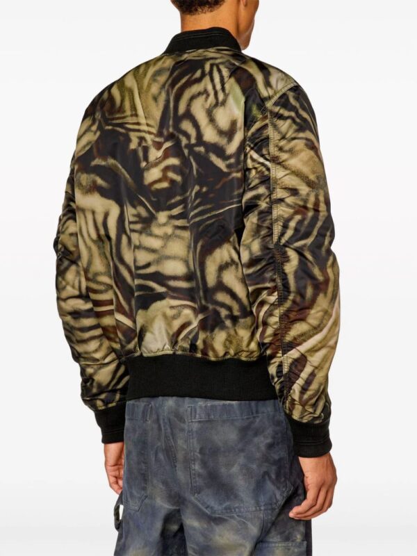 Diesel  J-Dublee abstract-print bomber jacket - Image 4