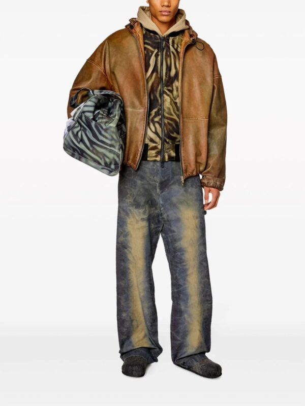 Diesel  J-Dublee abstract-print bomber jacket - Image 2