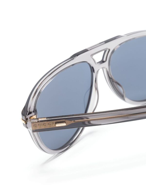 Gucci Eyewear logo-print oversize-frame sunglasses - Image 3