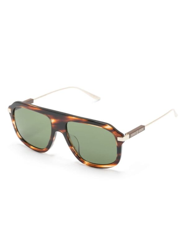 Gucci Eyewear tortoiseshell-effect pilot-frame sunglasses - Image 2