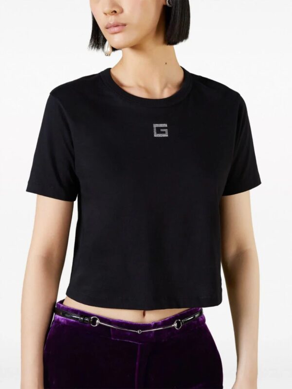 Gucci  Square G crystal-embellished T-shirt - Image 3
