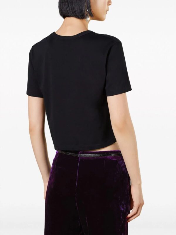 Gucci  Square G crystal-embellished T-shirt - Image 4