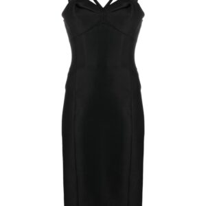 Versace halterneck bustier midi dress
