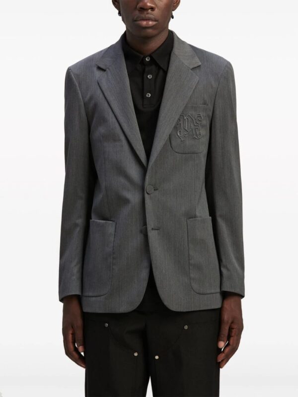 Palm Angels  logo-embroidered blazer - Image 4